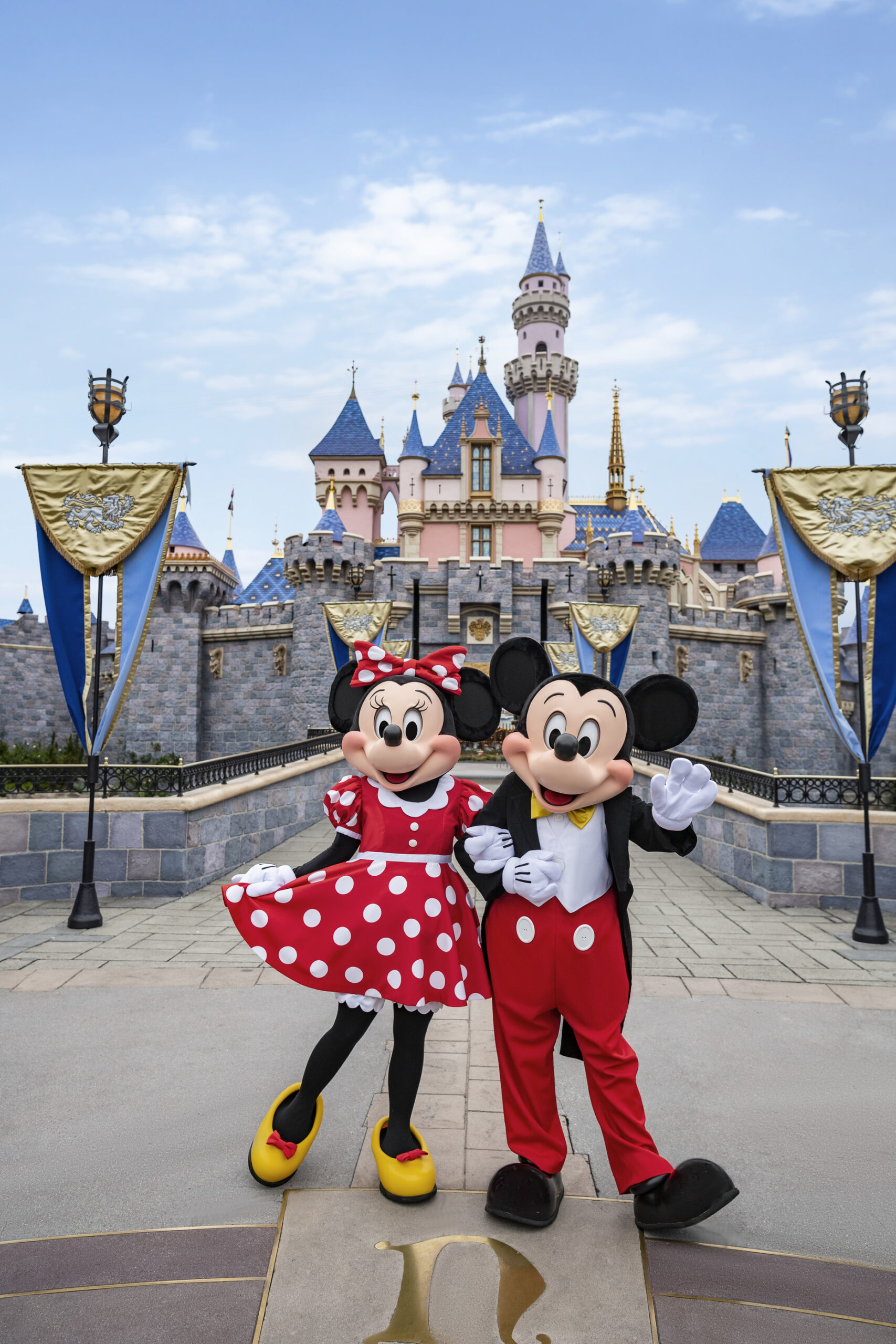 Disneyland Travel Agent Castle Mickey Mouse and Minnie Mouse